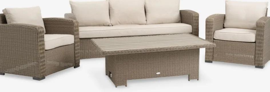 VEMBEnsemble lounge VEMB 5 personnes naturel-JUTLANDIA Online