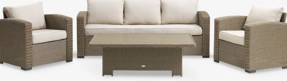 VEMBEnsemble lounge VEMB 5 personnes naturel-JUTLANDIA Online