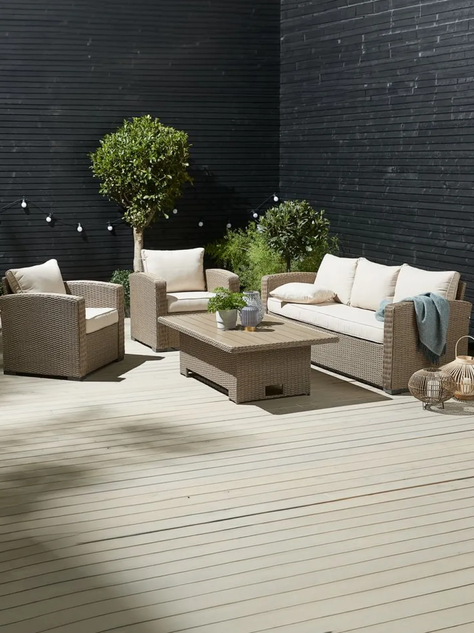 VEMBEnsemble lounge VEMB 5 personnes naturel-JUTLANDIA Online