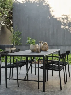 VIERLI + TRILLEVALLENVIERLI L149 table + 4 TRILLEVALLEN chaises noir-JYSK Sale