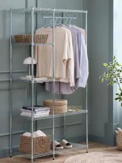 VINDINGEMeuble d'entrée VINDINGE 4 tablettes chrome-JYSK New