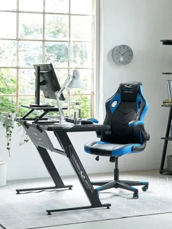 VOJENSChaise gaming VOJENS noir/bleu/maille-JYSK Sale