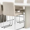 VORDINGBORG + HAMMELVORDINGBORG L198 table beige + 4 HAMMEL chaises beige-JYSK