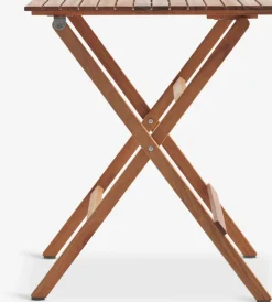 VRAADAL + HAGLEBUVRAADAL L62 table eucalyptus + 2 HAGLEBU chaises noir-JYSK Outlet