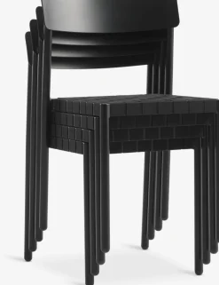 VRAADAL + HAGLEBUVRAADAL L62 table eucalyptus + 2 HAGLEBU chaises noir-JYSK Outlet
