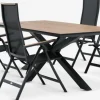 YPNASTED + BREDSTENYPNASTED L215 table naturel + 4 BREDSTEN chaises noir-JUTLANDIA Discount