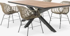 YPNASTED + ILDERHUSEYPNASTED L215 table + 4 ILDERHUSE chaises l-JYSK Online